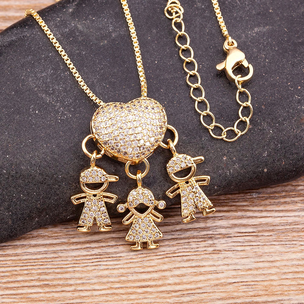 Mother's Love Necklace – 18K Gold Plated
